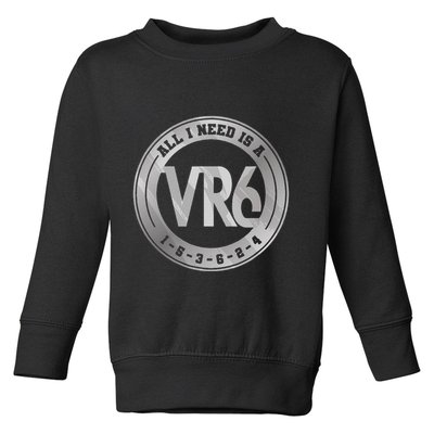 Vr6 Turbo Engine 1 5 3 6 2 4 Car Tuning Six Cylinder Vr6 Toddler Sweatshirt
