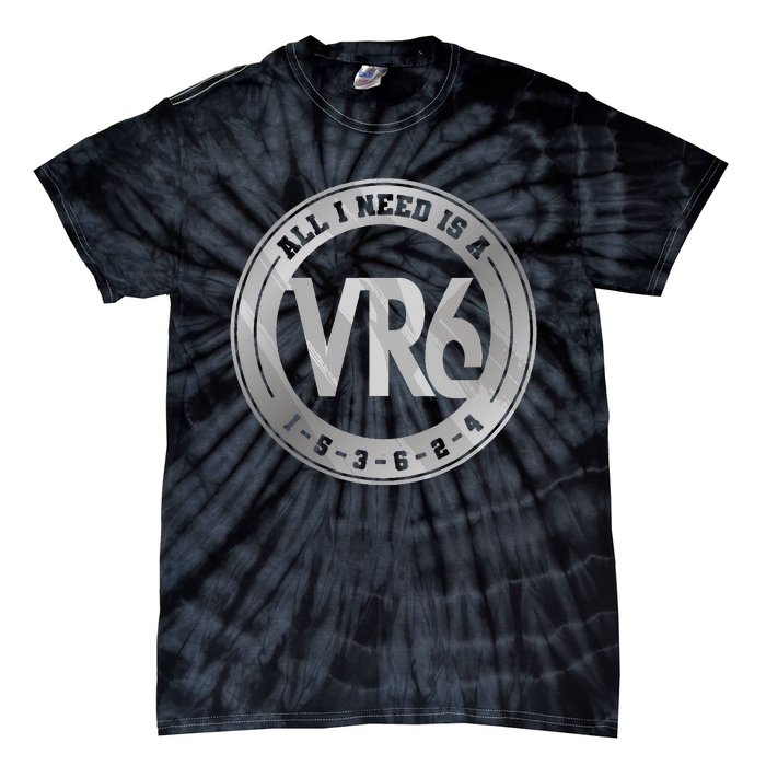 Vr6 Turbo Engine 1 5 3 6 2 4 Car Tuning Six Cylinder Vr6 Tie-Dye T-Shirt