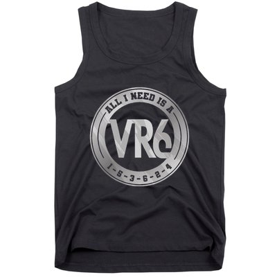 Vr6 Turbo Engine 1 5 3 6 2 4 Car Tuning Six Cylinder Vr6 Tank Top