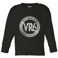 Vr6 Turbo Engine 1 5 3 6 2 4 Car Tuning Six Cylinder Vr6 Toddler Long Sleeve Shirt