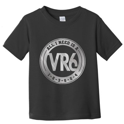 Vr6 Turbo Engine 1 5 3 6 2 4 Car Tuning Six Cylinder Vr6 Toddler T-Shirt