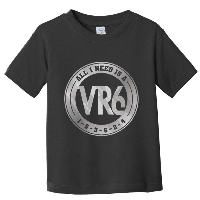 Vr6 Turbo Engine 1 5 3 6 2 4 Car Tuning Six Cylinder Vr6 Toddler T-Shirt