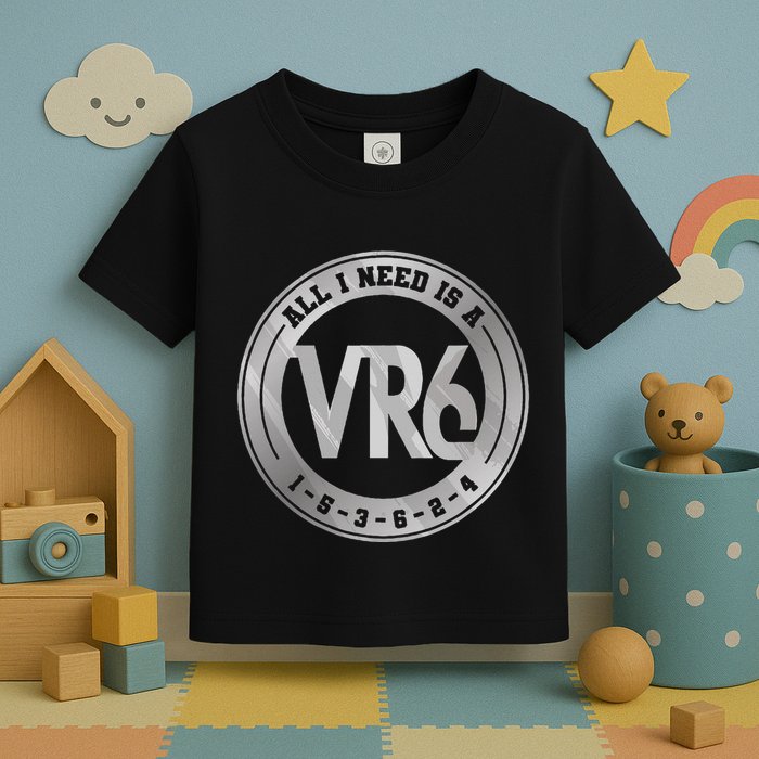 Vr6 Turbo Engine 1 5 3 6 2 4 Car Tuning Six Cylinder Vr6 Toddler T-Shirt