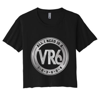 Vr6 Turbo Engine 1 5 3 6 2 4 Car Tuning Six Cylinder Vr6 Crop Top
