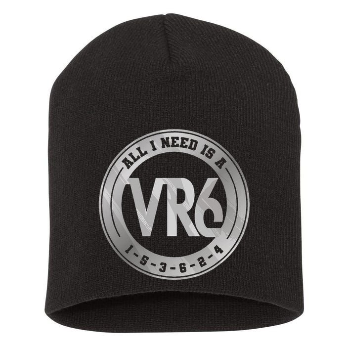 Vr6 Turbo Engine 1 5 3 6 2 4 Car Tuning Six Cylinder Vr6 Short Acrylic Beanie
