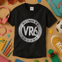 Vr6 Turbo Engine 1 5 3 6 2 4 Car Tuning Six Cylinder Vr6 Kids T-Shirt