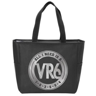 Vr6 Turbo Engine 1 5 3 6 2 4 Car Tuning Six Cylinder Vr6 Zip Tote Bag