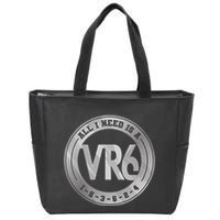 Vr6 Turbo Engine 1 5 3 6 2 4 Car Tuning Six Cylinder Vr6 Zip Tote Bag