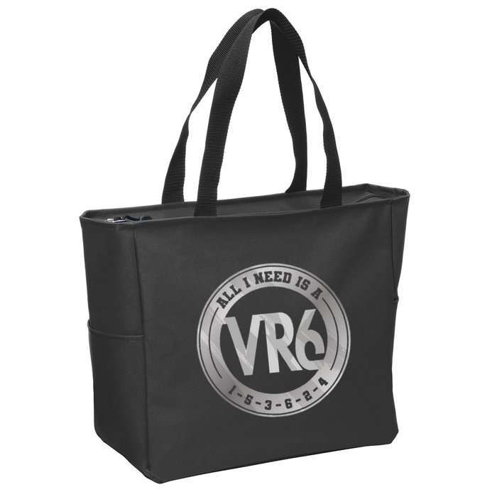 Vr6 Turbo Engine 1 5 3 6 2 4 Car Tuning Six Cylinder Vr6 Zip Tote Bag