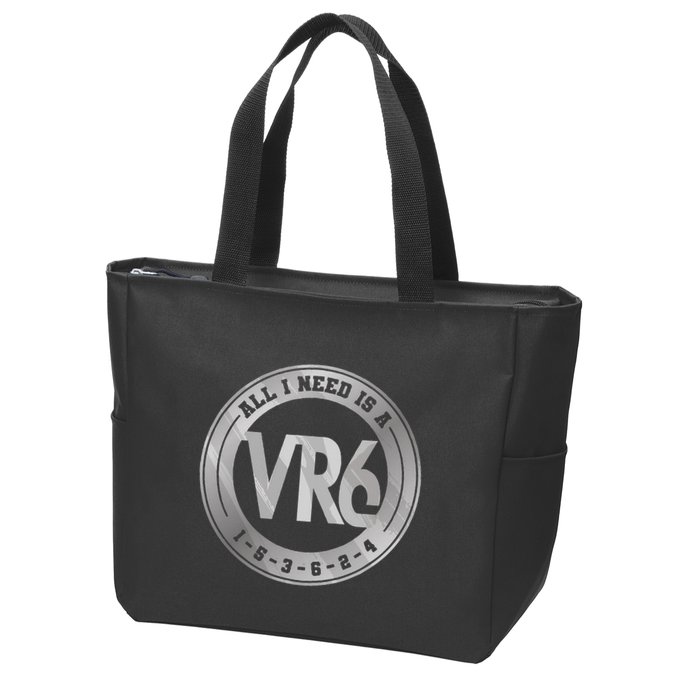 Vr6 Turbo Engine 1 5 3 6 2 4 Car Tuning Six Cylinder Vr6 Zip Tote Bag