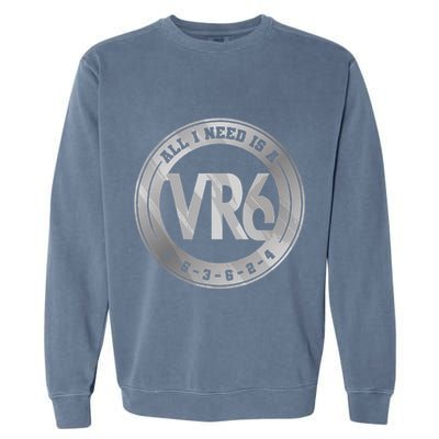 Vr6 Turbo Engine 1 5 3 6 2 4 Car Tuning Six Cylinder Vr6 Garment-Dyed Sweatshirt