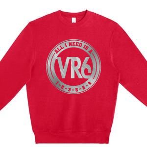 Vr6 Turbo Engine 1 5 3 6 2 4 Car Tuning Six Cylinder Vr6 Premium Crewneck Sweatshirt