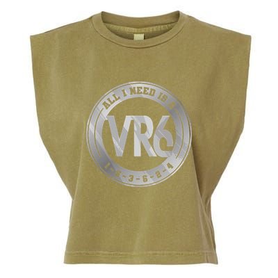 Vr6 Turbo Engine 1 5 3 6 2 4 Car Tuning Six Cylinder Vr6 Garment-Dyed Women's Muscle Tee