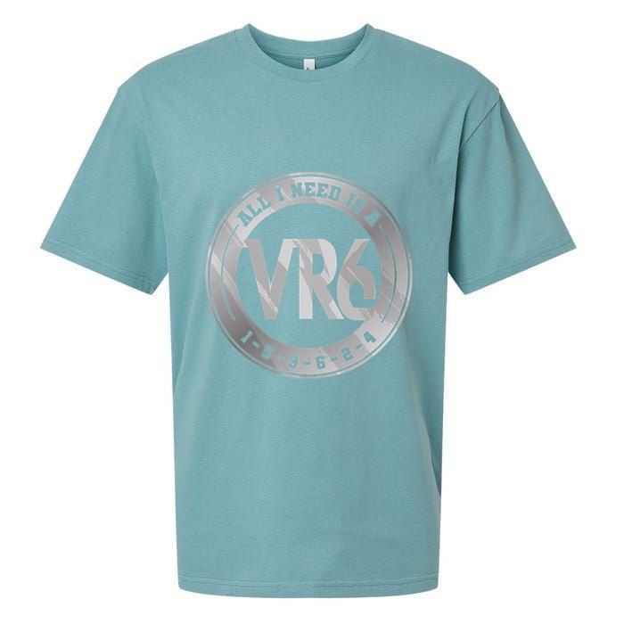 Vr6 Turbo Engine 1 5 3 6 2 4 Car Tuning Six Cylinder Vr6 Sueded Cloud Jersey T-Shirt