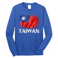 Vintage Taiwan Flag For Taiwanese Gift Long Sleeve Shirt