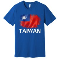 Vintage Taiwan Flag For Taiwanese Gift Premium T-Shirt