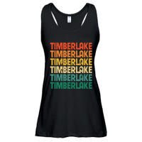 Vintage Timberlake First Name I Love Timberlake Retro Funny Ladies Essential Flowy Tank