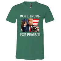 Vote Trump For Peanut The Squirrel V-Neck T-Shirt