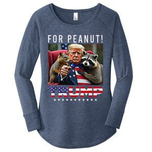 Vote Trump For Peanut The Squirrel Women's Perfect Tri Tunic Long Sleeve Shirt