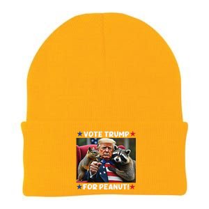 Vote Trump For Peanut The Squirrel Trump 2024 Election Knit Cap Winter Beanie