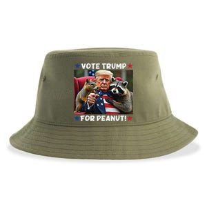 Vote Trump For Peanut The Squirrel Trump 2024 Election Sustainable Bucket Hat