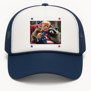 Vote Trump For Peanut The Squirrel Trump 2024 Election Trucker Hat