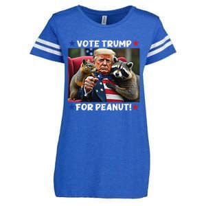 Vote Trump For Peanut The Squirrel Trump 2024 Election Enza Ladies Jersey Football T-Shirt