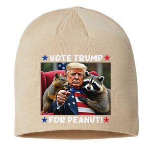 Vote Trump For Peanut The Squirrel Trump 2024 Election Sustainable Beanie