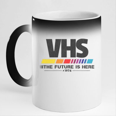 Vhs The Future Is Here 1976 Vintage 11oz Black Color Changing Mug