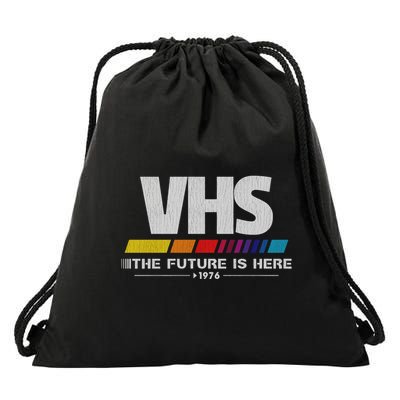 Vhs The Future Is Here 1976 Vintage Drawstring Bag