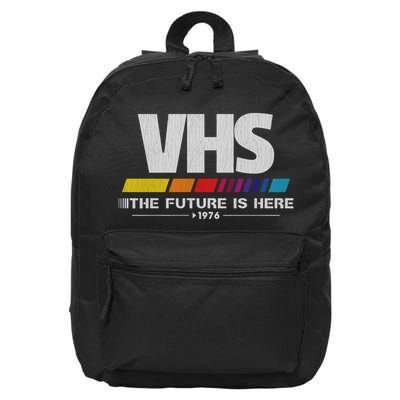 Vhs The Future Is Here 1976 Vintage 16 in Basic Backpack
