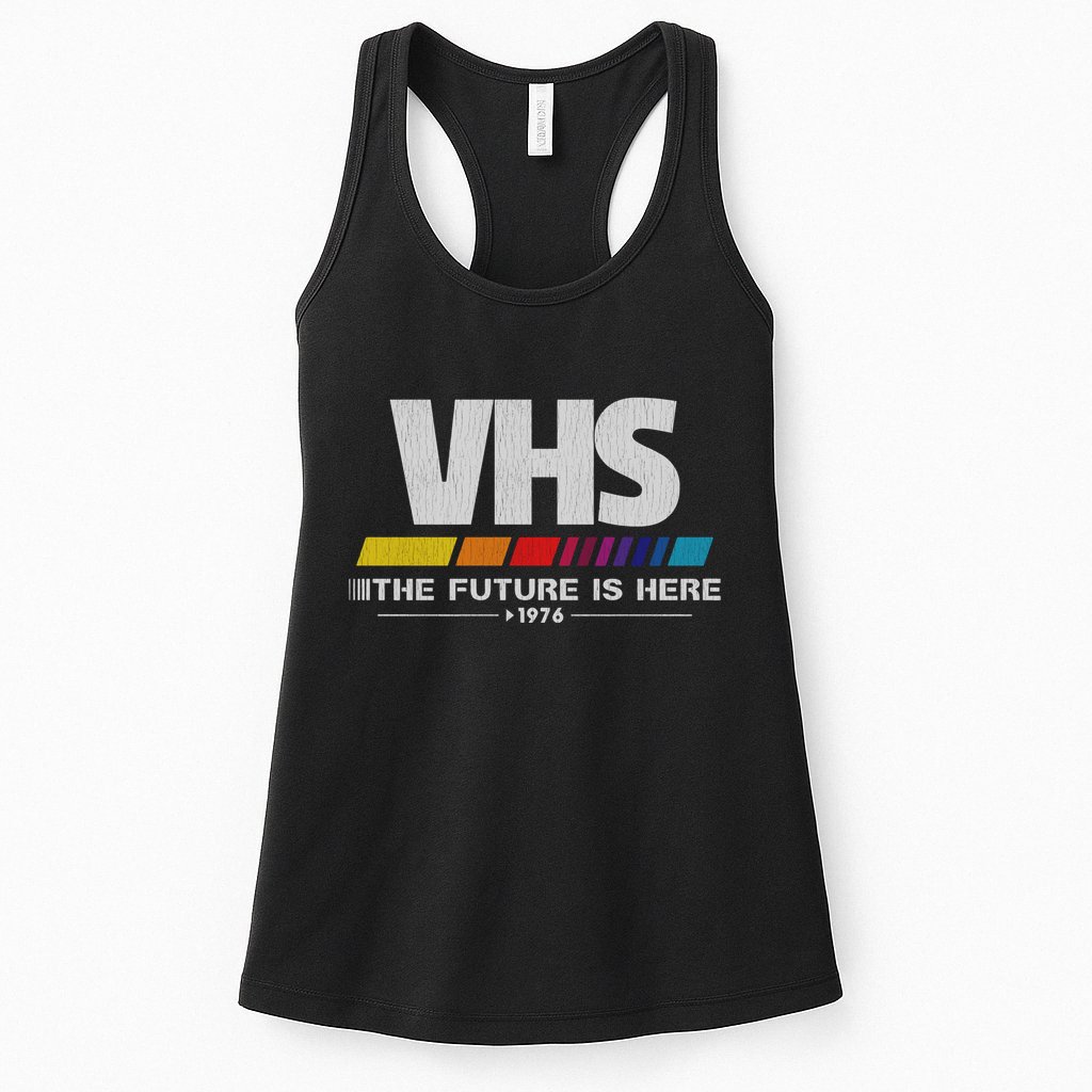 Vhs The Future Is Here 1976 Vintage Womens Tank Top