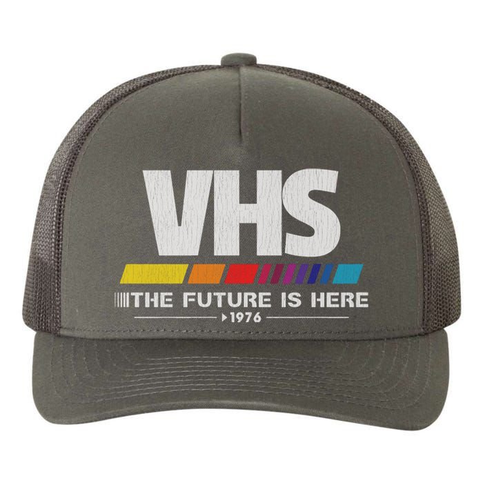 Vhs The Future Is Here 1976 Vintage Yupoong Adult 5-Panel Trucker Hat