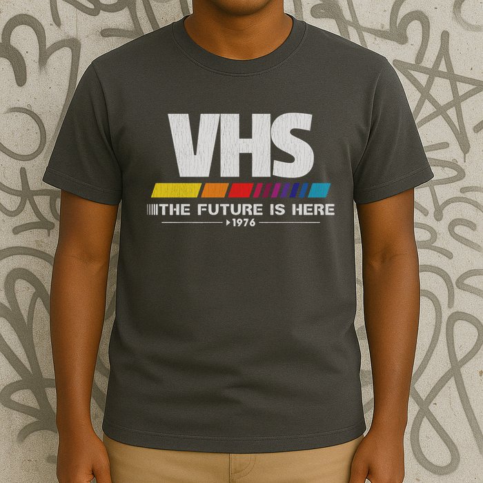 Vhs The Future Is Here 1976 Vintage T-Shirt