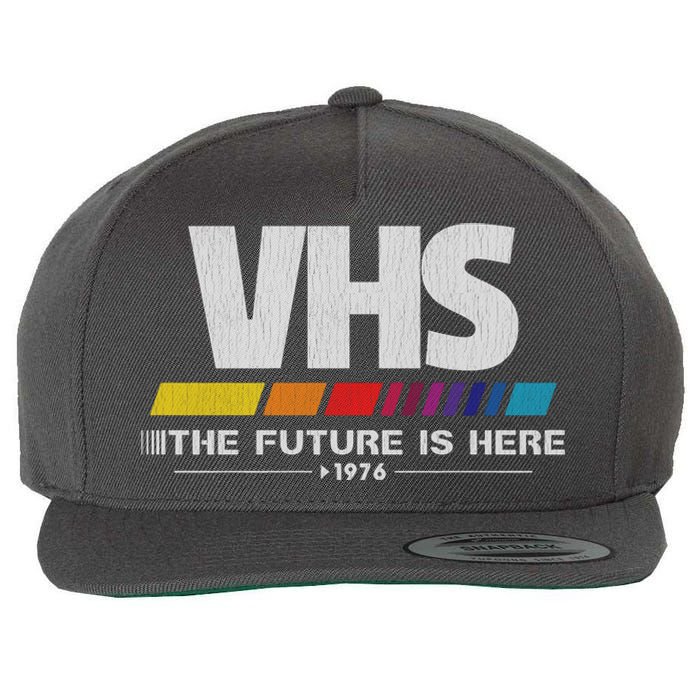 Vhs The Future Is Here 1976 Vintage Wool Snapback Cap