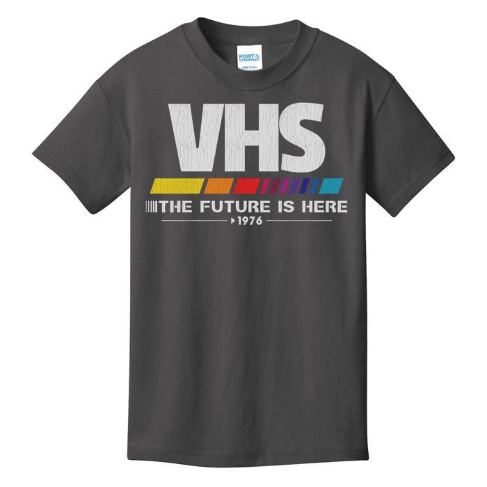 Vhs The Future Is Here 1976 Vintage Kids T-Shirt