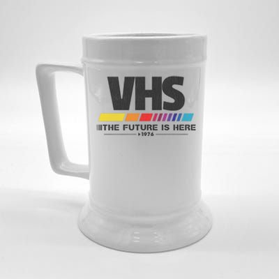 Vhs The Future Is Here 1976 Vintage Beer Stein