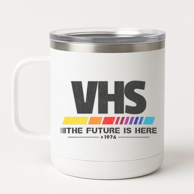 Vhs The Future Is Here 1976 Vintage 12 oz Stainless Steel Tumbler Cup