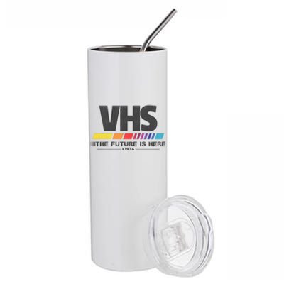 Vhs The Future Is Here 1976 Vintage Stainless Steel Tumbler