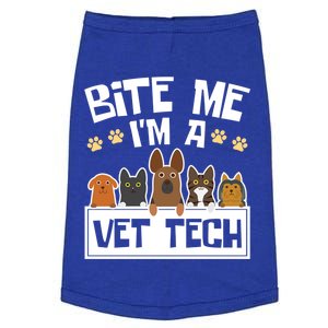 Vet Tech Funny Gift Veterinary Technician Bite Me Im A Vet Tech Gift Doggie Tank