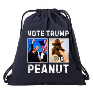 Vote Trump For Peanut The Squirrel Drawstring Bag