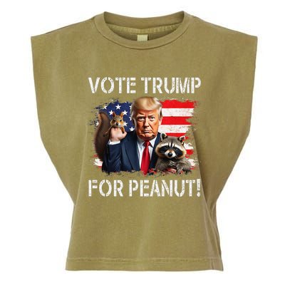 Vote Trump For Peanut The Squirrel Gift Garment-Dyed Women's Muscle Tee