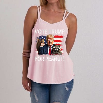 Vote Trump For Peanut The Squirrel Gift Women's Strappy Tank