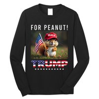 Vote Trump For Peanut The Squirrel Trump 2024 Long Sleeve Shirt