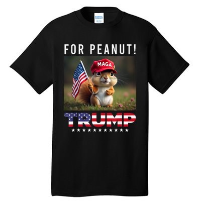 Vote Trump For Peanut The Squirrel Trump 2024 Tall T-Shirt