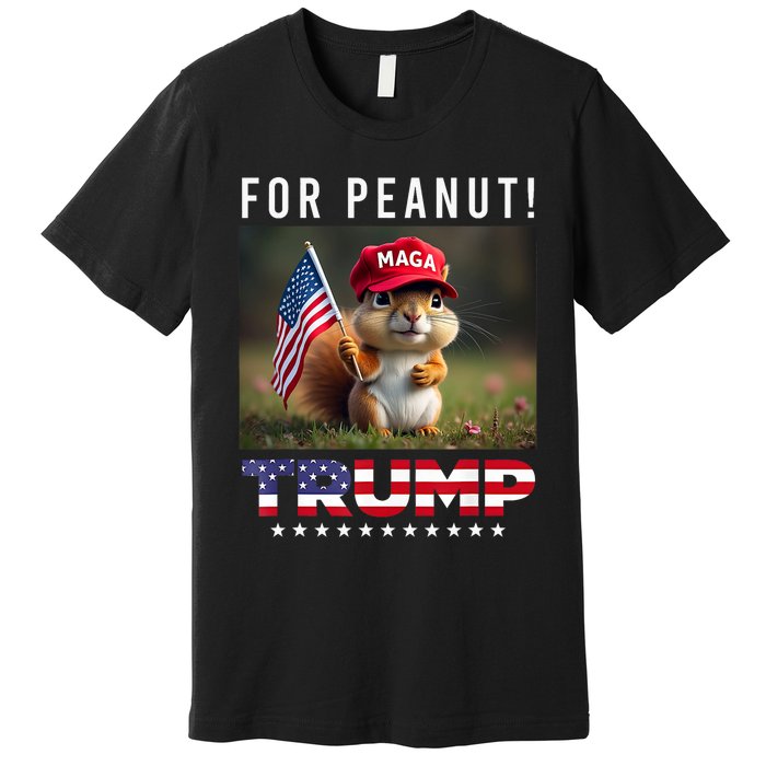 Vote Trump For Peanut The Squirrel Trump 2024 Premium T-Shirt