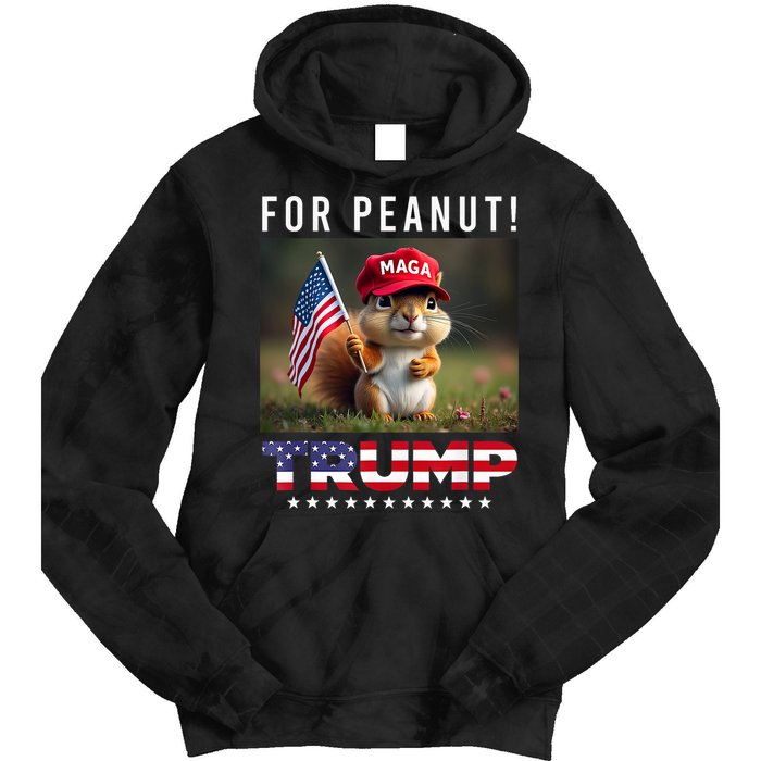 Vote Trump For Peanut The Squirrel Trump 2024 Tie Dye Hoodie