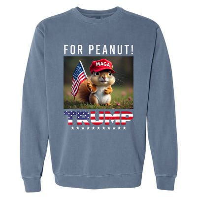 Vote Trump For Peanut The Squirrel Trump 2024 Garment-Dyed Sweatshirt