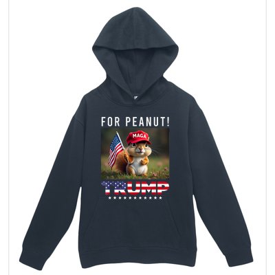 Vote Trump For Peanut The Squirrel Trump 2024 Urban Pullover Hoodie