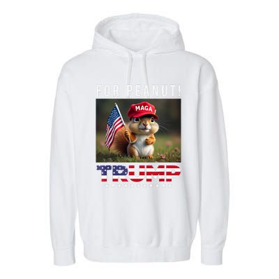 Vote Trump For Peanut The Squirrel Trump 2024 Garment-Dyed Fleece Hoodie